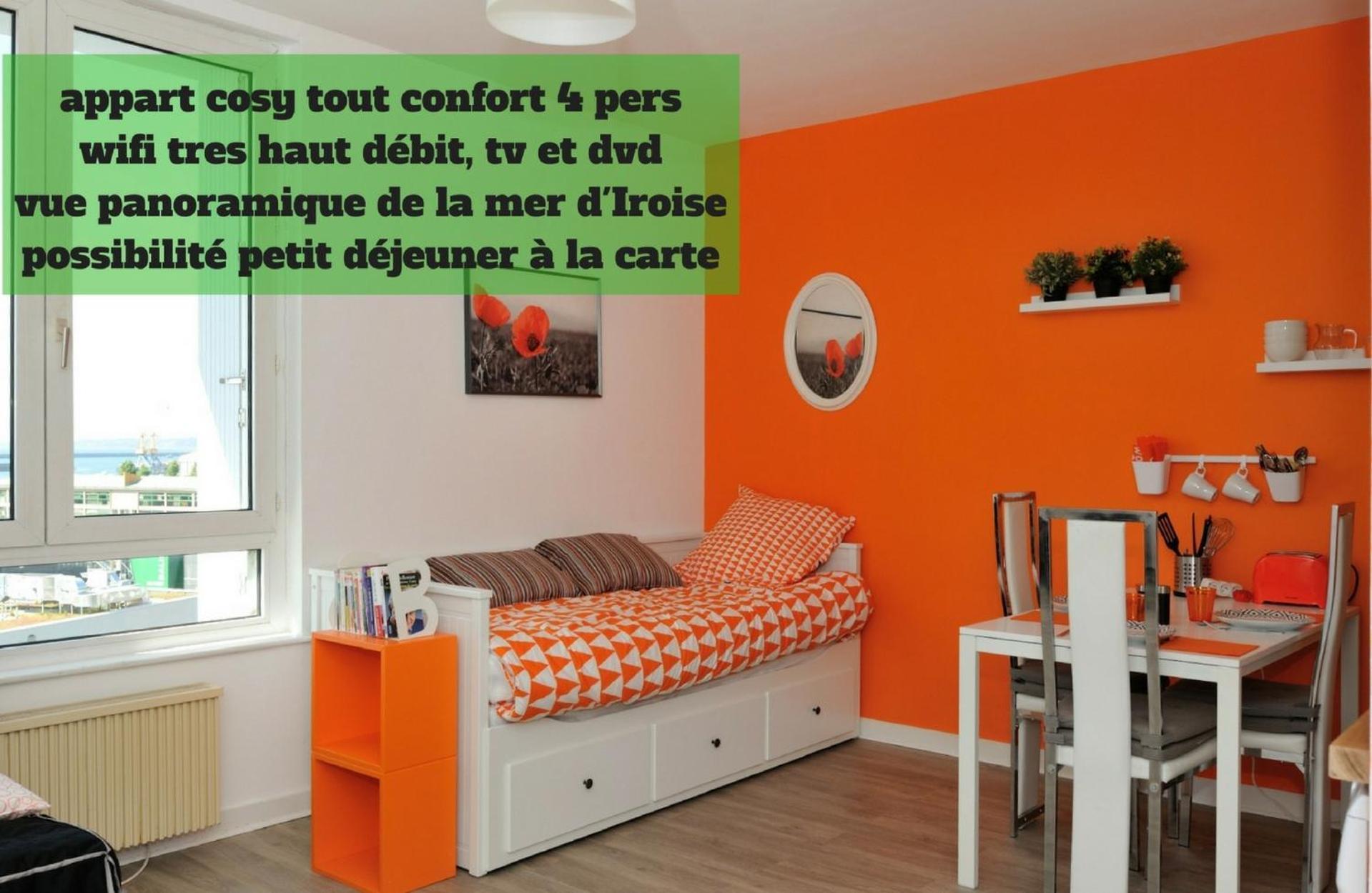 Appart Cosy Brest  Leilighet Rom bilde